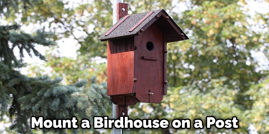 Mount a Birdhouse on a Post