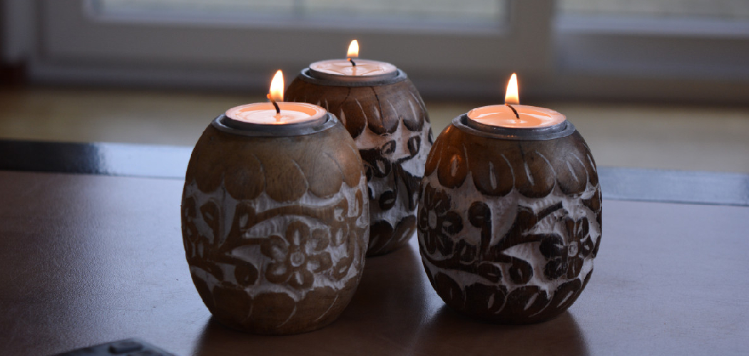Wooden Candle Holders