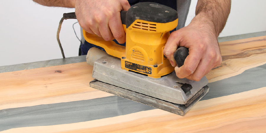 Sanding and Finishing the Table